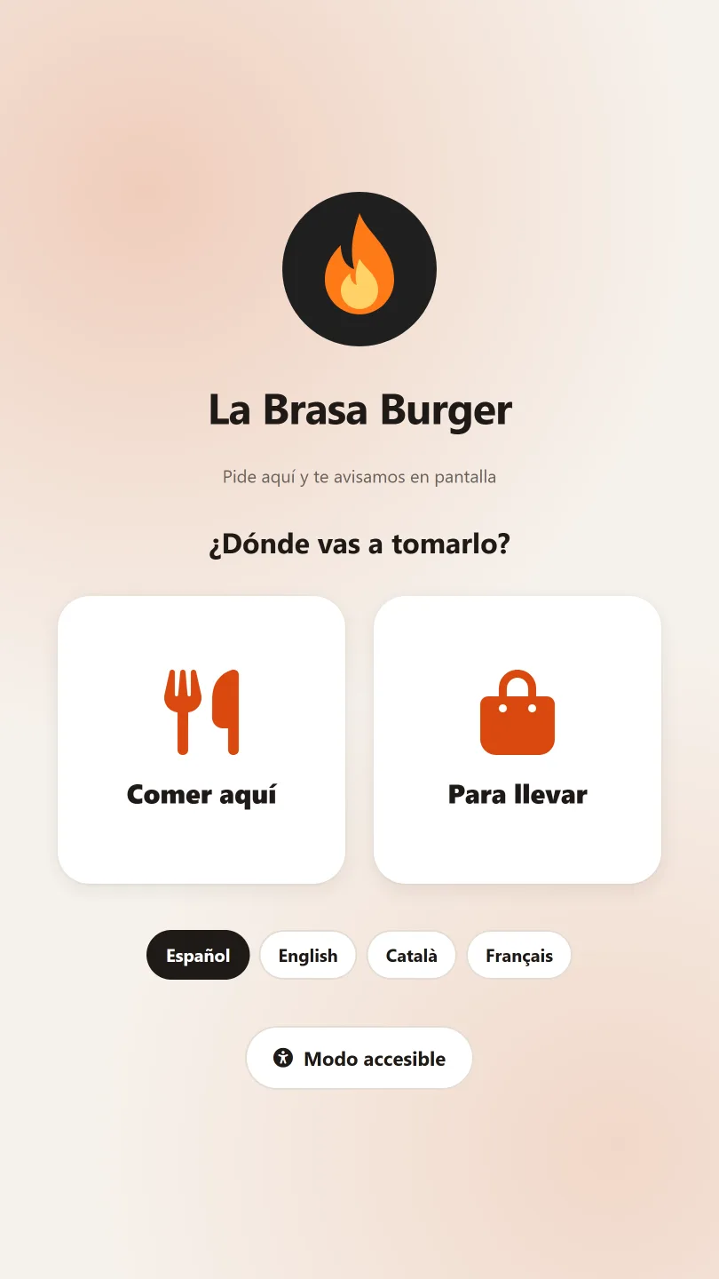 Comer aquí o para llevar